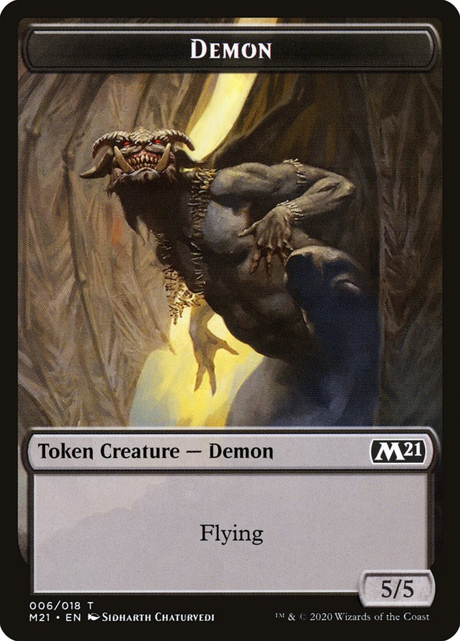 Bird // Demon Double-Sided Token [Core Set 2021 Tokens] - The Mythic Store | 24h Order Processing