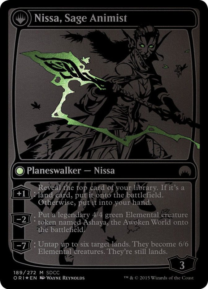 Nissa, Vastwood Seer // Nissa, Sage Animist [San Diego Comic-Con 2015] - The Mythic Store | 24h Order Processing