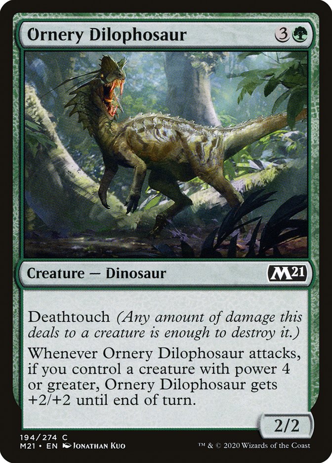 Ornery Dilophosaur [Core Set 2021] - The Mythic Store | 24h Order Processing