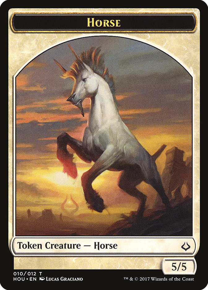 Adorned Pouncer // Horse Double-Sided Token [Hour of Devastation Tokens] - The Mythic Store | 24h Order Processing