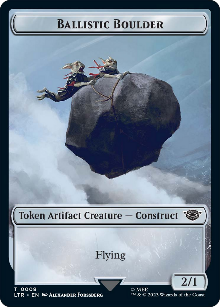 Ballistic Boulder // Food Token (09) Double-Sided Token [The Lord of the Rings: Tales of Middle-Earth Tokens] - The Mythic Store | 24h Order Processing