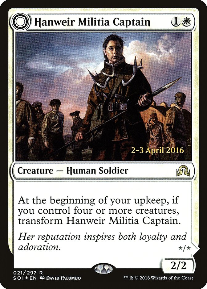 Hanweir Militia Captain // Westvale Cult Leader [Shadows over Innistrad Prerelease Promos] - The Mythic Store | 24h Order Processing