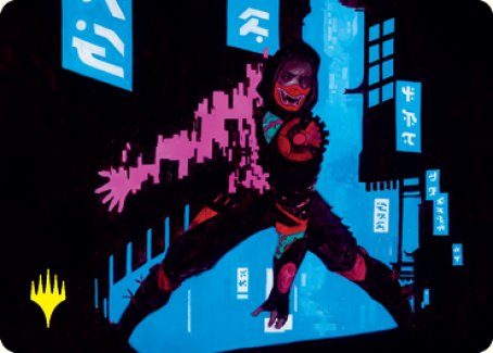 Return to Action Art Card (Gold-Stamped Signature) [Kamigawa: Neon Dynasty Art Series] - The Mythic Store | 24h Order Processing