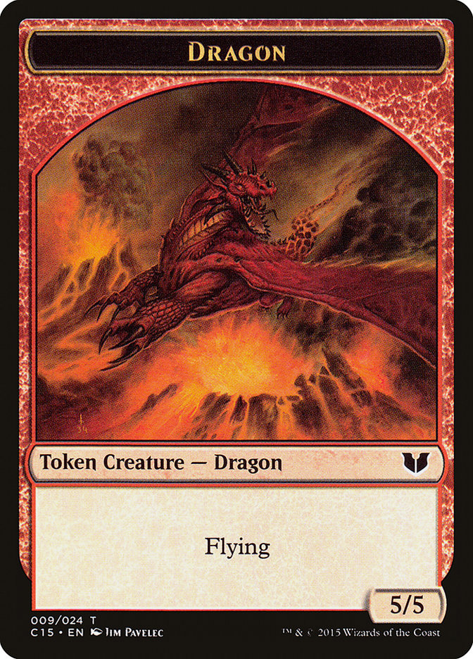 Dragon // Dragon Double-Sided Token [Commander 2015 Tokens] - The Mythic Store | 24h Order Processing