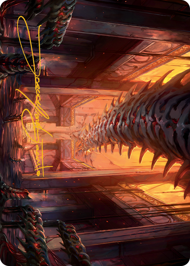 Bloodfell Caves Art Card (Gold-Stamped Signature) [March of the Machine Art Series] - The Mythic Store | 24h Order Processing