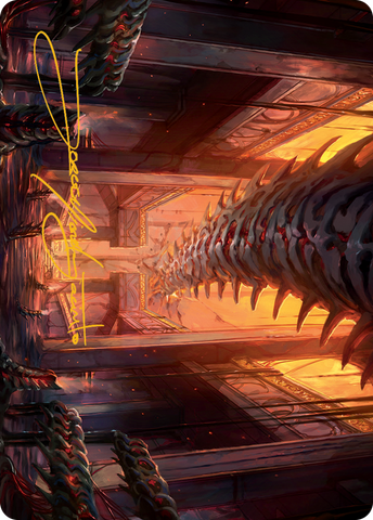 Bloodfell Caves Art Card (Gold-Stamped Signature) [March of the Machine Art Series] - The Mythic Store | 24h Order Processing