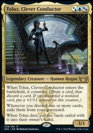 Toluz, Clever Conductor (Promo Pack) [Streets of New Capenna Promos] - The Mythic Store | 24h Order Processing