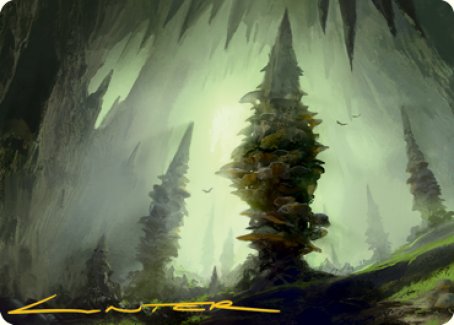 Forest (280) Art Card (Gold-Stamped Signature) [Dungeons & Dragons: Adventures in the Forgotten Realms Art Series] - The Mythic Store | 24h Order Processing