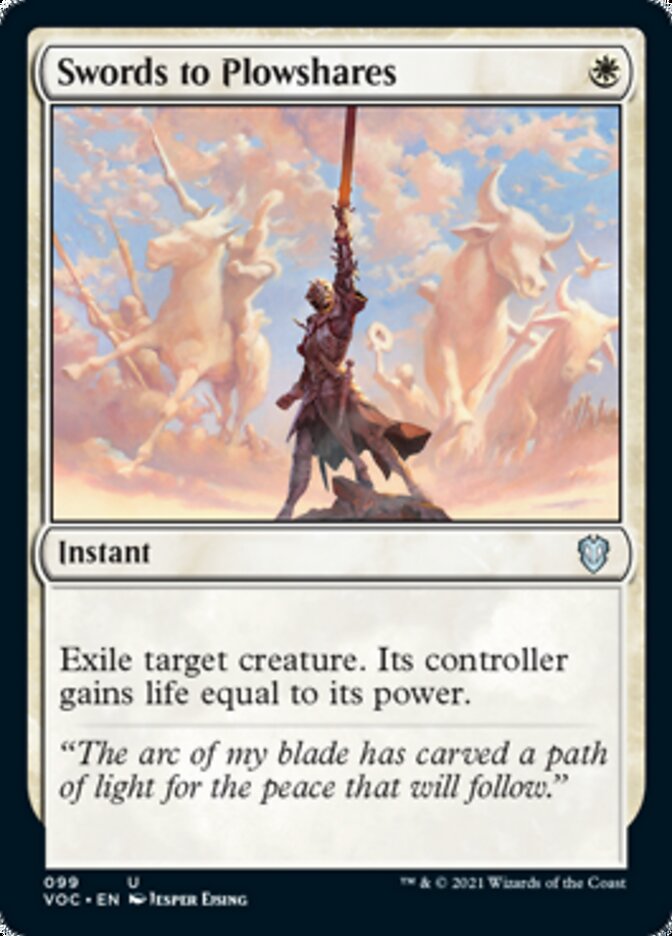 Swords to Plowshares [Innistrad: Crimson Vow Commander] - The Mythic Store | 24h Order Processing