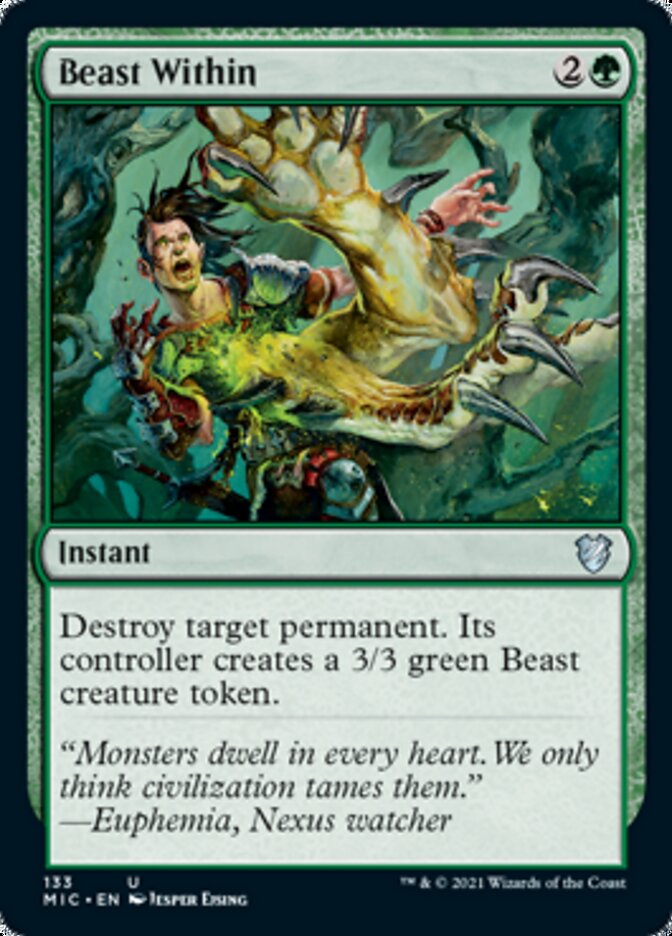 Beast Within [Innistrad: Midnight Hunt Commander] - The Mythic Store | 24h Order Processing