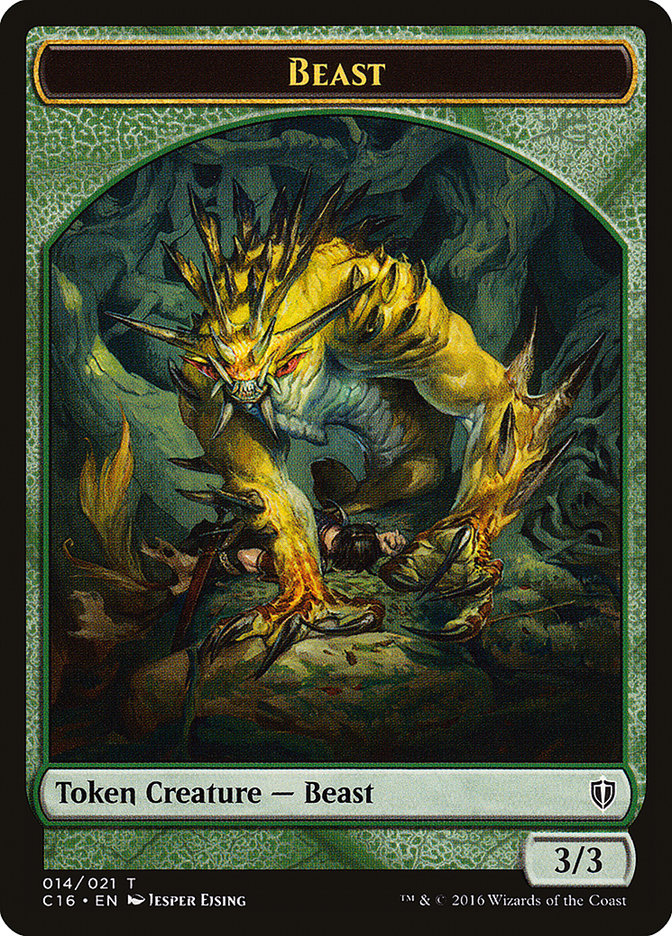 Beast // Ogre Double-Sided Token [Commander 2016 Tokens] - The Mythic Store | 24h Order Processing