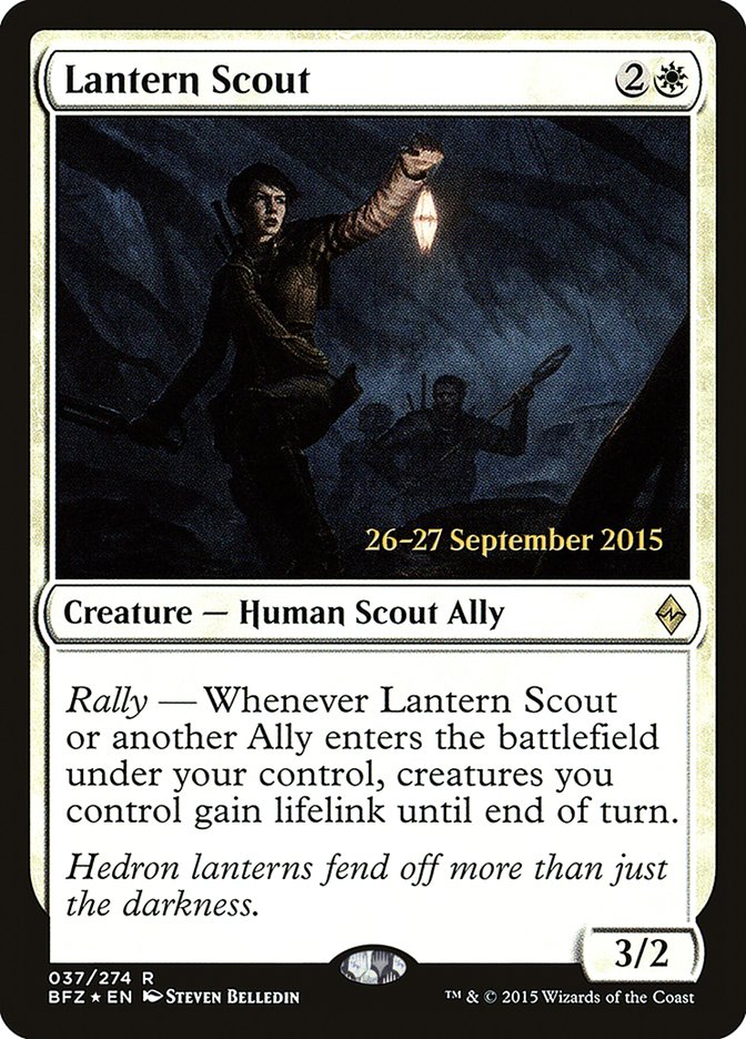 Lantern Scout [Battle for Zendikar Prerelease Promos] - The Mythic Store | 24h Order Processing