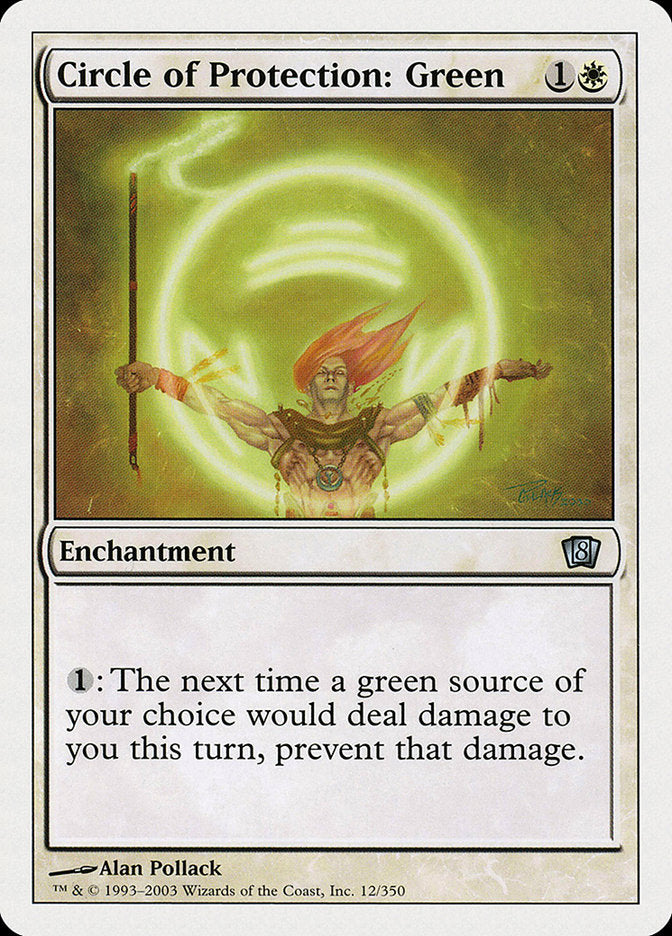 Circle of Protection: Green [Eighth Edition] - The Mythic Store | 24h Order Processing