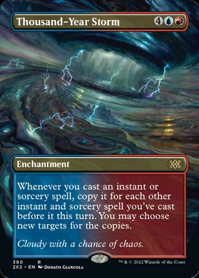 Thousand-Year Storm (Borderless Alternate Art) [Double Masters 2022] - The Mythic Store | 24h Order Processing