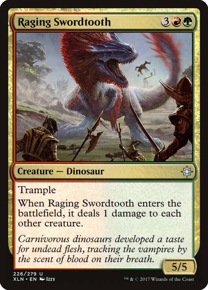 Raging Swordtooth [Ixalan] - The Mythic Store | 24h Order Processing