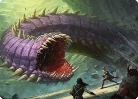 Purple Worm Art Card [Dungeons & Dragons: Adventures in the Forgotten Realms Art Series] - The Mythic Store | 24h Order Processing
