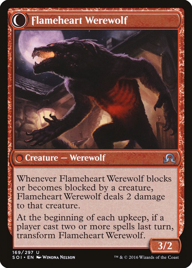 Kessig Forgemaster // Flameheart Werewolf [Shadows over Innistrad] - The Mythic Store | 24h Order Processing