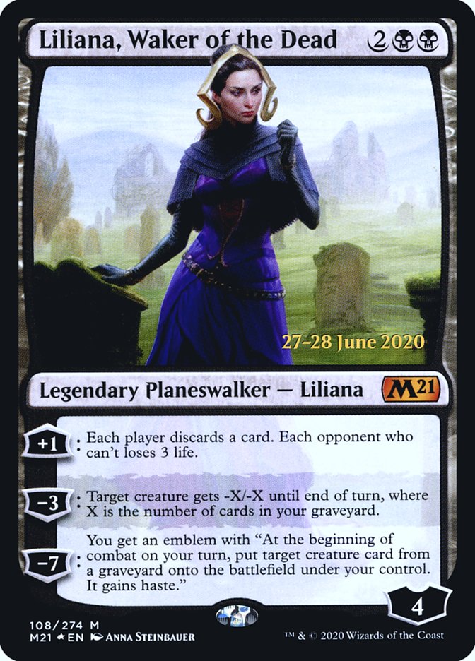 Liliana, Waker of the Dead [Core Set 2021 Prerelease Promos] - The Mythic Store | 24h Order Processing