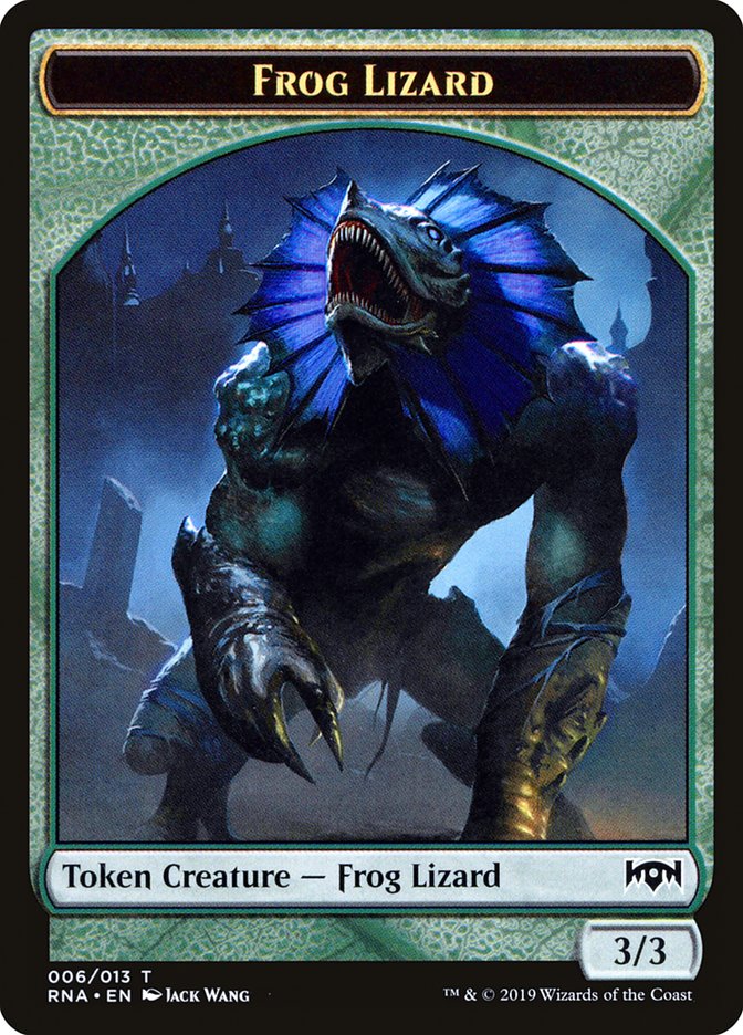 Ooze // Frog Lizard Double-Sided Token [Ravnica Allegiance Guild Kit Tokens] - The Mythic Store | 24h Order Processing