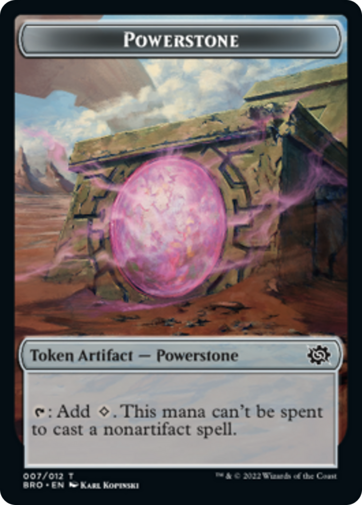 Copy // Powerstone Double-Sided Token [The Brothers' War Commander Tokens] - The Mythic Store | 24h Order Processing