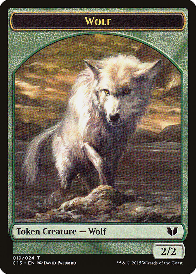 Wolf // Zombie Double-Sided Token [Commander 2015 Tokens] - The Mythic Store | 24h Order Processing