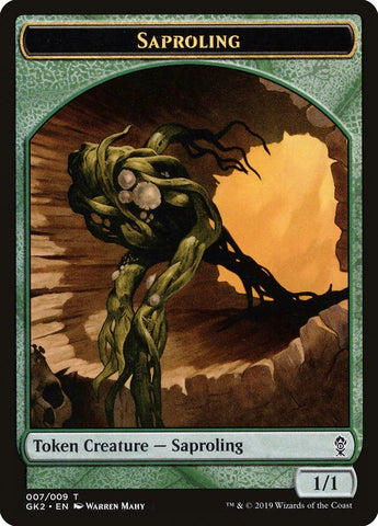 Saproling // Wurm Double-Sided Token [Ravnica Allegiance Guild Kit Tokens] - The Mythic Store | 24h Order Processing