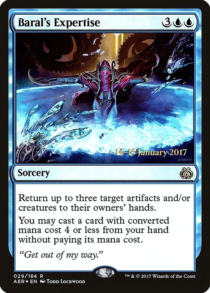 Baral's Expertise [Aether Revolt Prerelease Promos] - The Mythic Store | 24h Order Processing