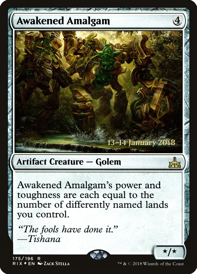 Awakened Amalgam [Rivals of Ixalan Prerelease Promos] - The Mythic Store | 24h Order Processing