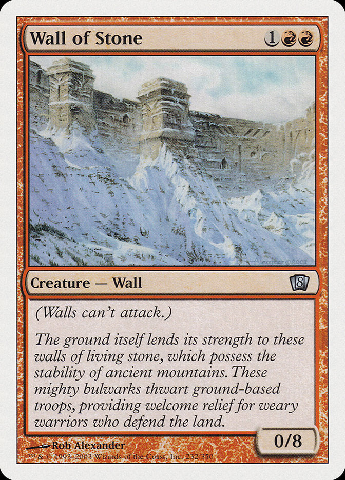 Wall of Stone [Eighth Edition] - The Mythic Store | 24h Order Processing