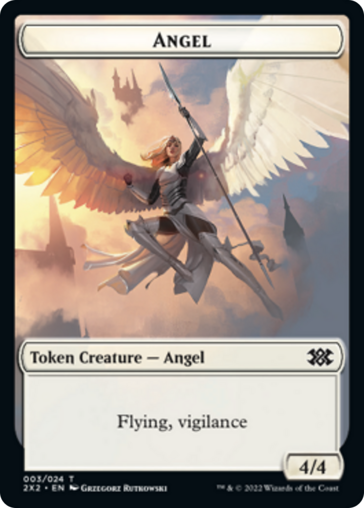 Saproling // Angel Double-Sided Token [Double Masters 2022 Tokens] - The Mythic Store | 24h Order Processing