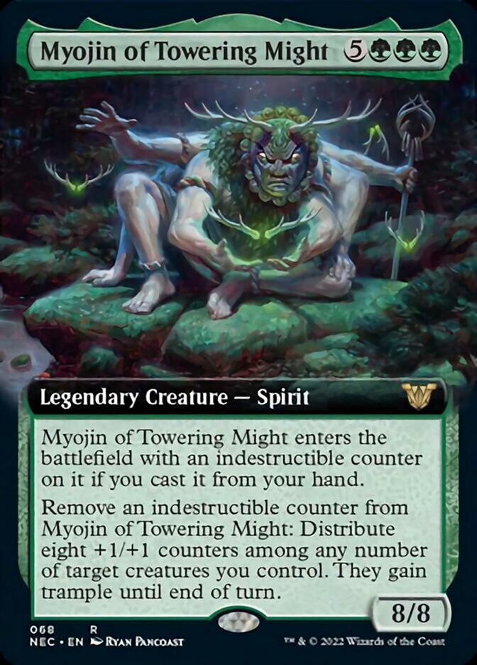 Myojin of Towering Might (Extended Art) [Kamigawa: Neon Dynasty Commander] - The Mythic Store | 24h Order Processing