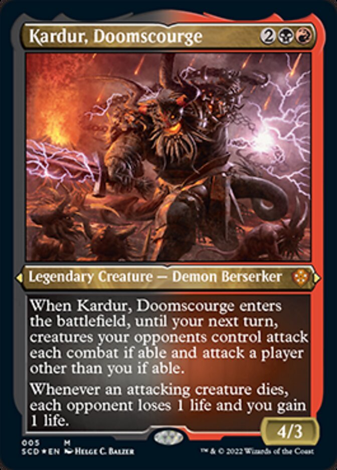 Kardur, Doomscourge (Foil Etched) [Starter Commander Decks] - The Mythic Store | 24h Order Processing