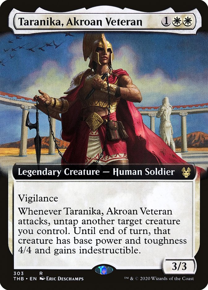 Taranika, Akroan Veteran (Extended Art) [Theros Beyond Death] - The Mythic Store | 24h Order Processing