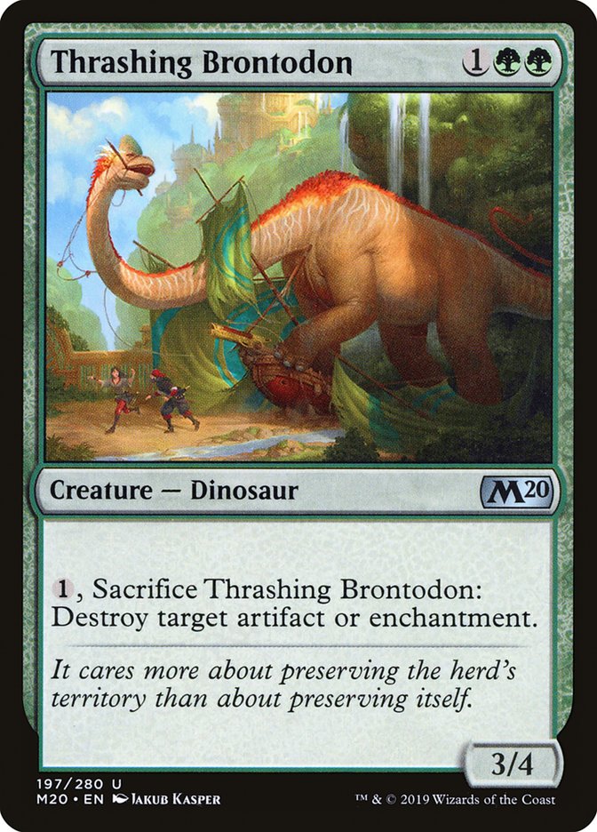 Thrashing Brontodon [Core Set 2020] - The Mythic Store | 24h Order Processing