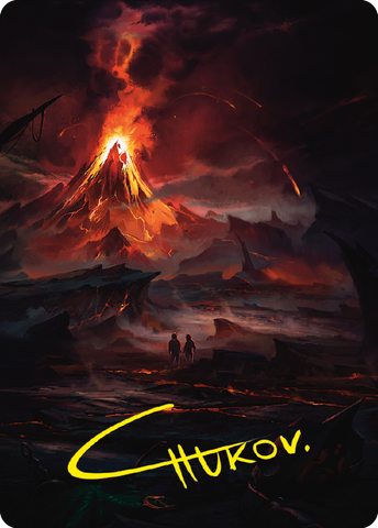 Valley of Gorgoroth Art Card (Gold-Stamped Signature) [The Lord of the Rings: Tales of Middle-earth Art Series] - The Mythic Store | 24h Order Processing