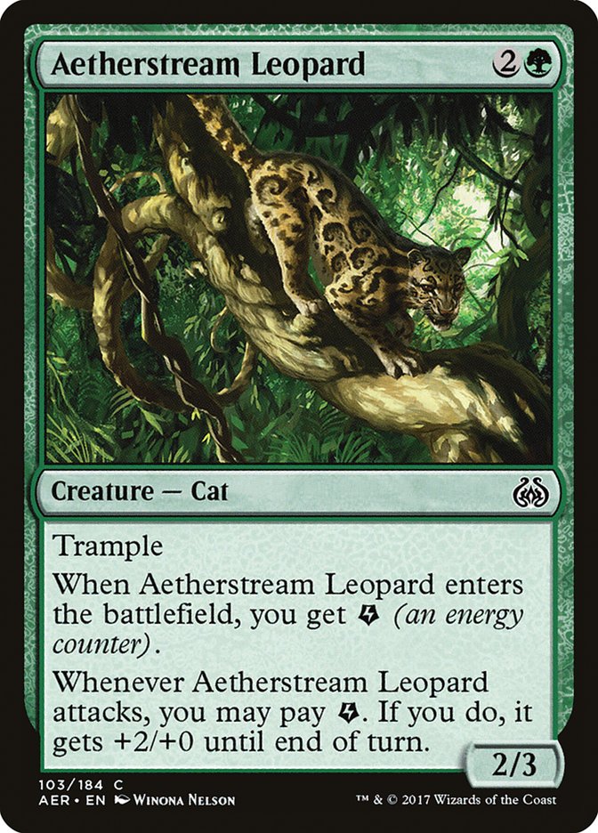 Aetherstream Leopard [Aether Revolt] - The Mythic Store | 24h Order Processing