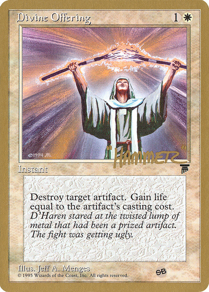 Divine Offering (Shawn "Hammer" Regnier) (SB) [Pro Tour Collector Set] - The Mythic Store | 24h Order Processing