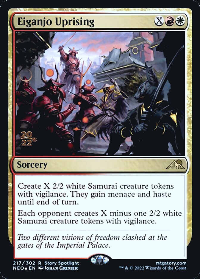 Eiganjo Uprising [Kamigawa: Neon Dynasty Prerelease Promos] - The Mythic Store | 24h Order Processing