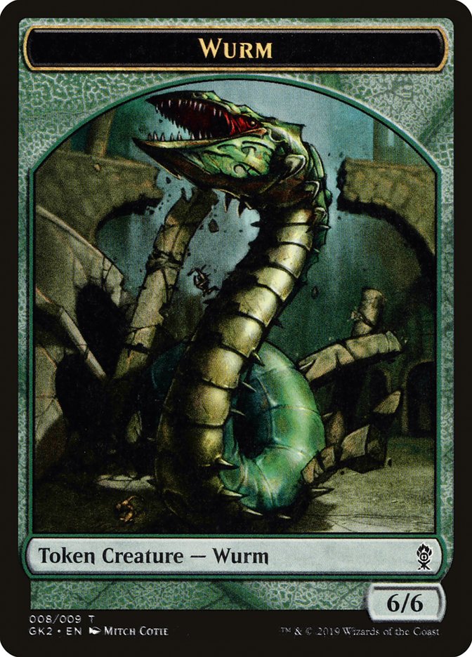 Saproling // Wurm Double-Sided Token [Ravnica Allegiance Guild Kit Tokens] - The Mythic Store | 24h Order Processing