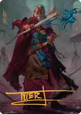 Elminster Art Card (64) (Gold-Stamped Signature) [Commander Legends: Battle for Baldur's Gate Art Series] - The Mythic Store | 24h Order Processing