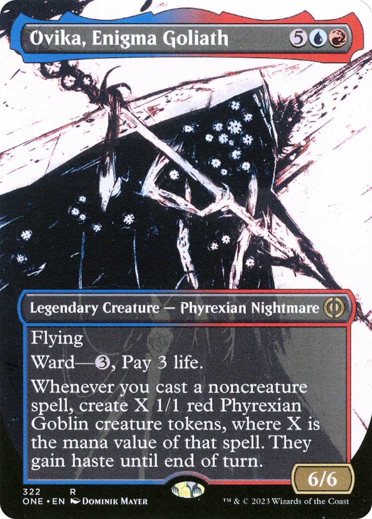 Ovika, Enigma Goliath (Borderless Ichor) [Phyrexia: All Will Be One] - The Mythic Store | 24h Order Processing