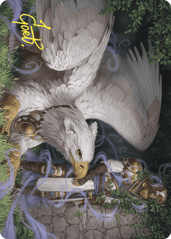 Dutiful Griffin Art Card (Gold-Stamped Signature) [Wilds of Eldraine Art Series] - The Mythic Store | 24h Order Processing
