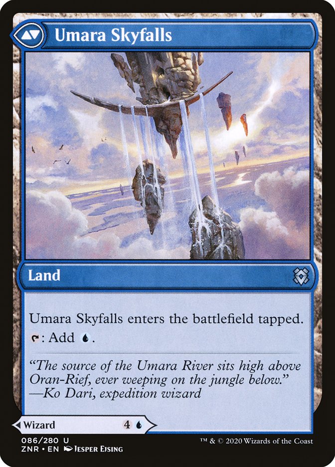 Umara Wizard // Umara Skyfalls [Zendikar Rising] - The Mythic Store | 24h Order Processing