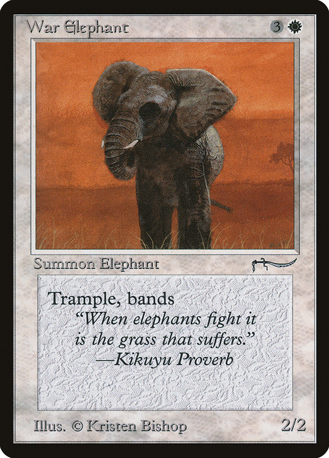 War Elephant (Dark Mana Cost) [Arabian Nights] - The Mythic Store | 24h Order Processing