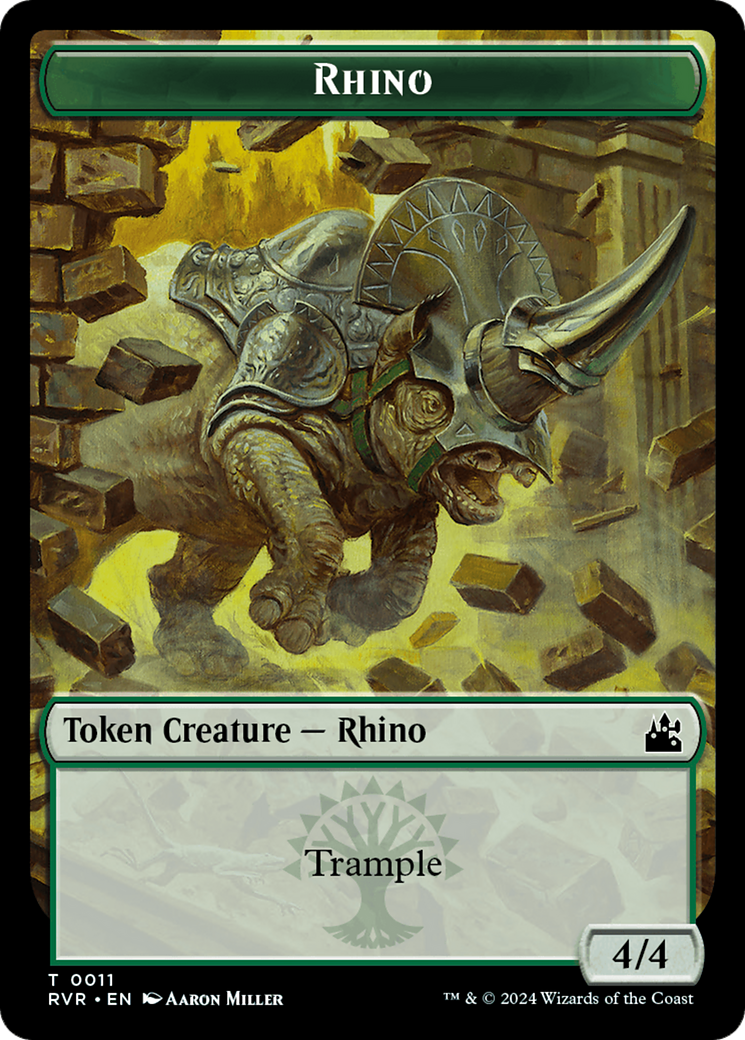 Rhino Token [Ravnica Remastered Tokens] - The Mythic Store | 24h Order Processing