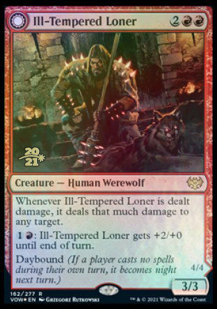 Ill-Tempered Loner // Howlpack Avenger [Innistrad: Crimson Vow Prerelease Promos] - The Mythic Store | 24h Order Processing