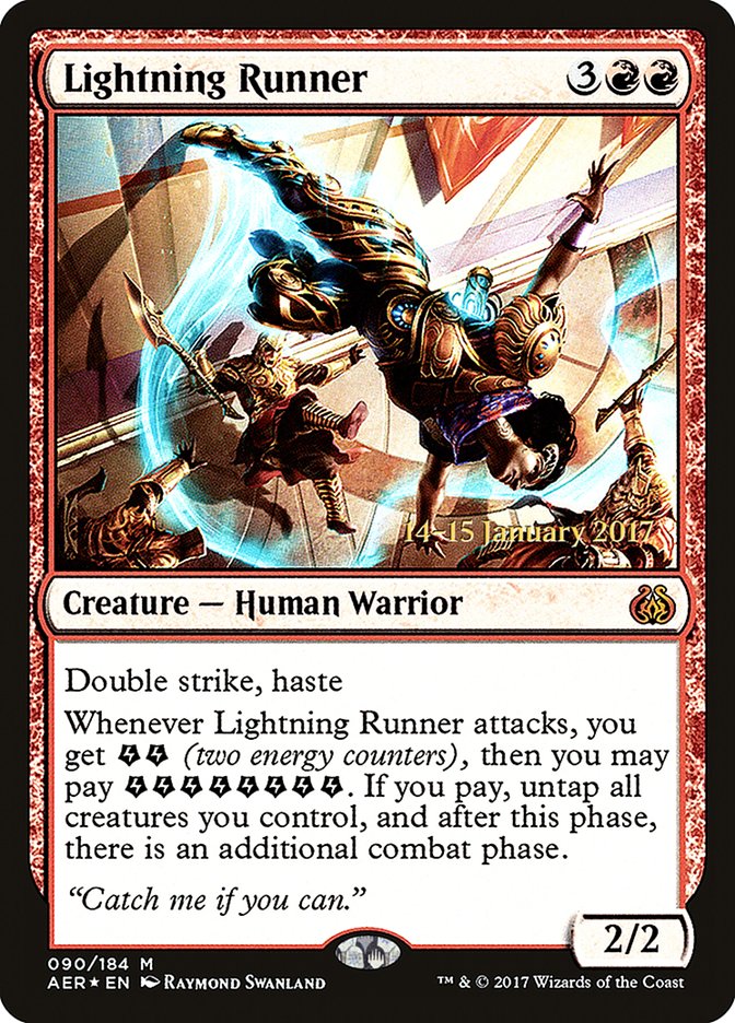 Lightning Runner [Aether Revolt Prerelease Promos] - The Mythic Store | 24h Order Processing