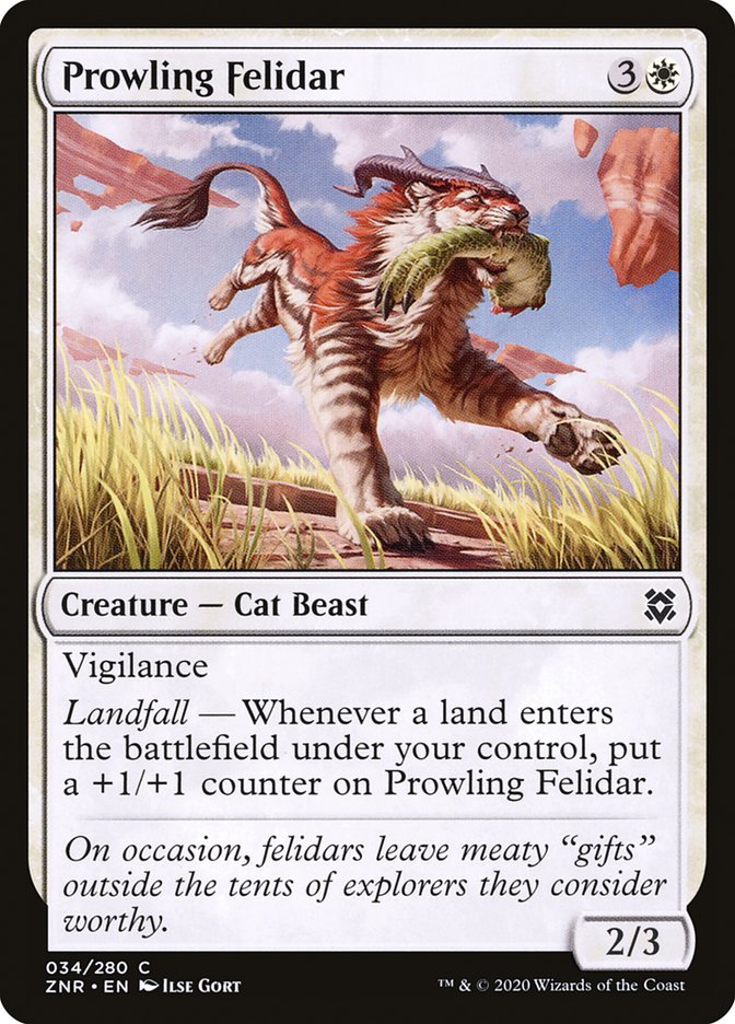 Prowling Felidar [Zendikar Rising] - The Mythic Store | 24h Order Processing