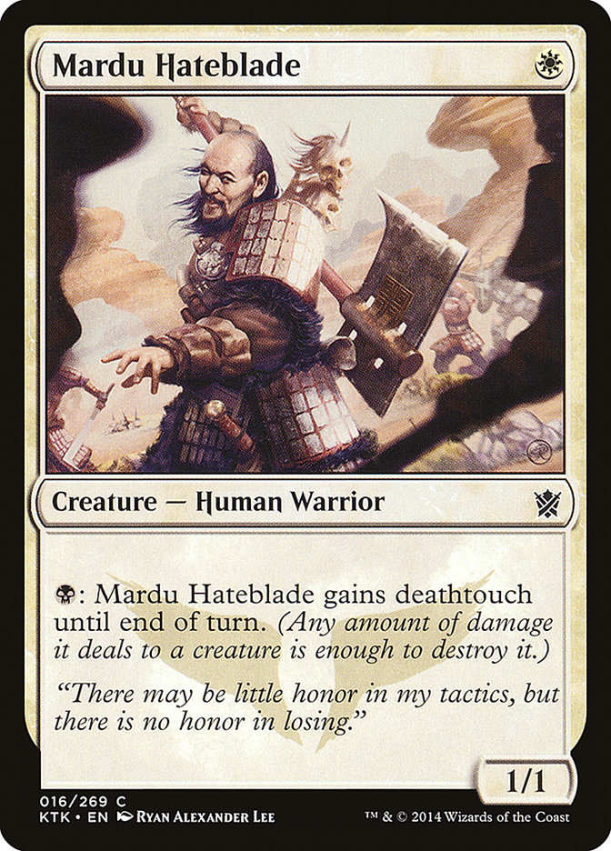 Mardu Hateblade [Khans of Tarkir] - The Mythic Store | 24h Order Processing