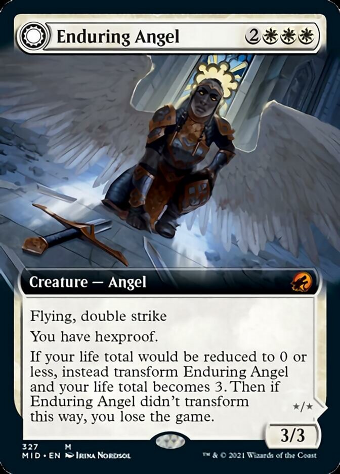 Enduring Angel // Angelic Enforcer (Extended Art) [Innistrad: Midnight Hunt] - The Mythic Store | 24h Order Processing